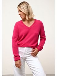 Just Cashmere Kaszmirowy sweter "Nora" w kolorze różowym rozmiar: XXL. Różowe swetry Just Cashmere, xxl, bez wzorów, z kaszmiru, bez ramiączek. Za 419.95 zł.