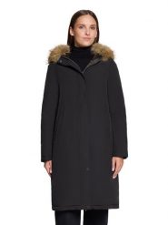 Betty Barclay Dwustronny płaszcz w kolorze czarno-brązowym rozmiar: 46. Brązowe płaszcze Betty Barclay, bez wzorów, z puchu, bez kaptura. Za 524.95 zł.