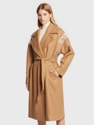 Iceberg Płaszcz wełniany 22II2P0N0113052 Beżowy Regular Fit. Brązowe płaszcze Iceberg, na zimę, bez wzorów, z syntetyku, bez kaptura. Za 3,489.00 zł.