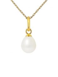 Pearline Pozłacany naszyjnik z perłą słodkowodną - dł. 42 cm rozmiar: onesize. Białe naszyjniki Pearline, z perłą, pozłacane. Za 304.99 zł.