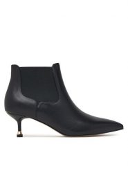 Liu Jo Botki SXX019 PX885 Czarny. Czarne botki Liu Jo, bez wzorów, ze skóry, bez obcasa, na szpilce, bez zapięcia. Za 829.99 zł.