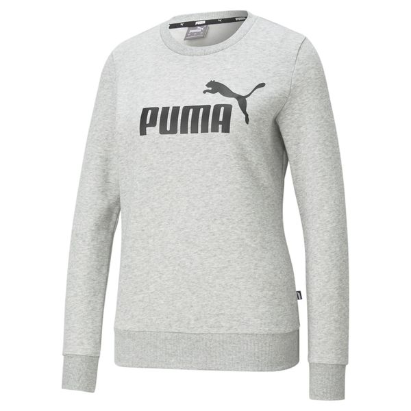 Bluza damska Puma ESS Logo Crew. Czarne bluzy Puma, xs, bez wzorów, bez kaptura. W wyprzedaży za 198.50 zł.