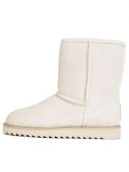 Gooce Skórzane kozaki zimowe "Sawel Waterproof" w kolorze białym rozmiar: 40. Białe kozaki Gooce, na zimę, z materiału, bez obcasa, bez zapięcia. Za 284.15 zł.