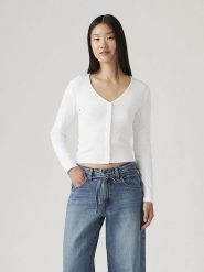 Levi's Kardigan w kolorze białym rozmiar: M. Białe kardigany Levi's®, m, bez wzorów, z bawełny. Za 71.45 zł.