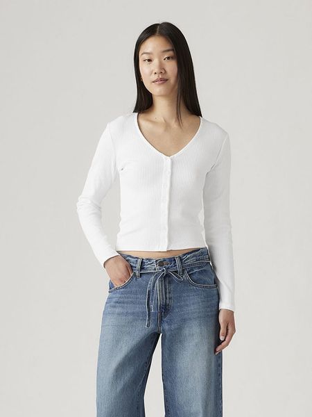 Levi's Kardigan w kolorze białym rozmiar: M. Białe kardigany Levi's®, m, bez wzorów, z bawełny. Za 89.47 zł.