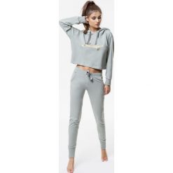 Cardio Bunny - Bluza Lipgloss. Zielone bluzy Cardio Bunny, s, bez wzorów, z bawełny, z kapturem. W wyprzedaży za 159.90 zł.