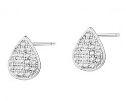 Kolczyki srebrne z cyrkoniami. Szare kolczyki Apart, z cyrkonią, srebrne. Za 94.00 zł.