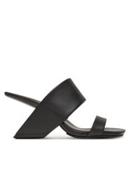 United Nude Klapki Loop Hi 1000501162 Czarny. Czarne klapki United Nude, bez wzorów, ze skóry, bez obcasa. Za 839.99 zł.