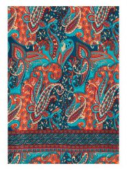 Aller Simplement Szal w kolorze niebiesko-pomarańczowym - 180 x 50 cm rozmiar: 180x50 cm. Niebieskie szaliki Aller Simplement, bez wzorów, z materiału. Za 17.99 zł.