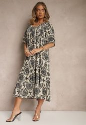 Czarna Sukienka z Bawełną i Abstrakcyjnym Motywem Filarella. Czarne sukienki Renee, na co dzień, na lato, l, bez wzorów, z bawełny, eleganckie, bez kołnierzyka, bez ramiączek, midi. Za 59.99 zł.