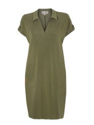 TATUUM Sukienka "Saco" w kolorze khaki rozmiar: S. Brązowe sukienki Tatuum, na co dzień, s, bez wzorów, bez kołnierzyka, bez ramiączek, midi, proste. Za 149.31 zł.