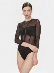 Imperial Body B220GJS Czarny Slim Fit. Czarne body Imperial, xl, bez wzorów, z syntetyku. Za 169.99 zł.