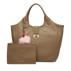 Torebka LOVE MOSCHINO. Brązowe shopper Love Moschino, bez wzorów, bez dodatków. Za 1,119.00 zł.