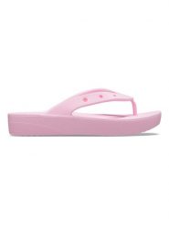 Crocs Japonki "Classic" w kolorze jasnoróżowym rozmiar: 39/40. Różowe klapki Crocs, bez wzorów, bez obcasa, na platformie. Za 82.99 zł.