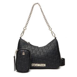 Torebka Steve Madden. Czarne torebki klasyczne Steve Madden, bez wzorów, bez dodatków. Za 429.99 zł.