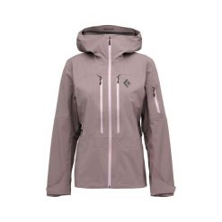 Kurtka narciarska damska izolowana Black Diamond Recon LT. Fioletowe kurtki narciarskie Black Diamond, bez wzorów, bez kaptura, narciarskie. Za 1,618.00 zł.