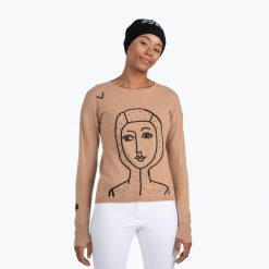 Sweter damski Rossignol Jcc Lina Pull. Brązowe swetry Rossignol, bez wzorów, bez ramiączek. Za 869.99 zł.