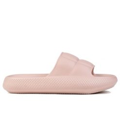 Klapki damskie sportowe Lee MAYA SLIDER WOMEN LOW. Czerwone klapki Lee, bez wzorów, z materiału, bez obcasa. Za 89.00 zł.
