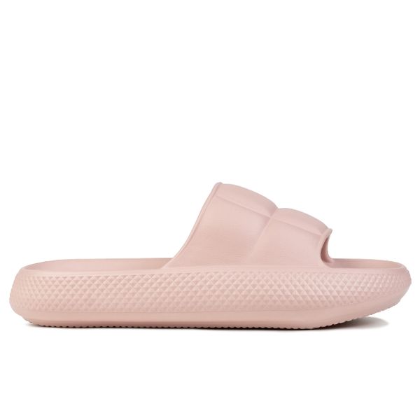 Klapki damskie sportowe Lee MAYA SLIDER WOMEN LOW. Czerwone klapki Lee, bez wzorów, z materiału, bez obcasa. Za 79.00 zł.