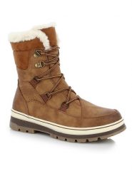 Kimberfeel Kozaki zimowe "Lina" w kolorze jasnobrązowym rozmiar: 39. Brązowe kozaki Kimberfeel, na zimę, bez obcasa, bez zapięcia. Za 349.73 zł.