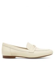 Gino Rossi Lordsy AMBER-23453PE Écru. Żółte lordsy Gino Rossi, bez wzorów, ze skóry, bez obcasa, bez zapięcia. Za 229.99 zł.