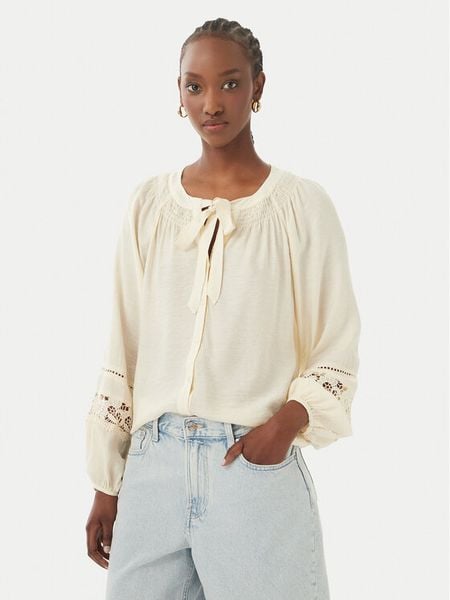 Vero Moda Koszula Stacy 10343458 Kremowy Loose Fit. Białe koszule Vero Moda, s, bez wzorów, z wiskozy, bez kołnierzyka, bez ramiączek. Za 116.99 zł.