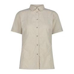 Koszula damska turystyczne CMP 34S6206. Brązowe koszule CMP, s, bez wzorów, sportowe, bez kołnierzyka, bez ramiączek. Za 236.15 zł.