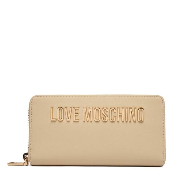 Portfel LOVE MOSCHINO. Brązowe portfele Love Moschino, bez wzorów. Za 439.99 zł.