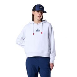 Bluza damska z kapturem Rossignol Waterfall. Białe bluzy Rossignol, s, bez wzorów, z bawełny, z kapturem. Za 391.00 zł.