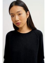 AUTHENTIC CASHMERE Kaszmirowy sweter "Etret" w kolorze czarnym rozmiar: M. Czarne swetry AUTHENTIC CASHMERE, m, bez wzorów, z kaszmiru, bez ramiączek. Za 347.99 zł.