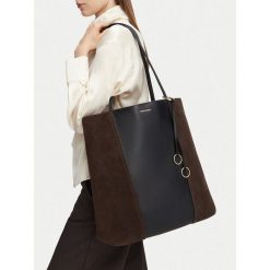 Torebka GINO ROSSI. Brązowe shopper Gino Rossi, bez wzorów, bez dodatków. Za 629.99 zł.