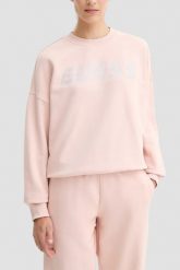 GUESS Różowa damska bluza Primula. Czerwone bluzy Guess, s, z aplikacjami, bez kaptura. W wyprzedaży za 259.99 zł.