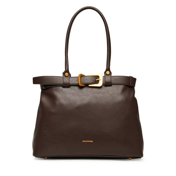 Torebka GINO ROSSI. Brązowe torebki klasyczne Gino Rossi, bez wzorów, bez dodatków. Za 219.99 zł.