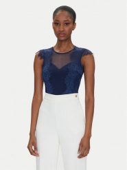 Rinascimento Body CFC0122575003 Granatowy Slim Fit. Niebieskie body Rinascimento, xl, bez wzorów, z syntetyku. Za 219.99 zł.