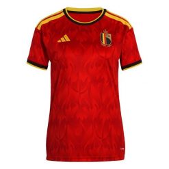Koszulka podstawowa Belgium 26. Czerwone bluzki Adidas, bez wzorów, sportowe, bez kołnierzyka, bez ramiączek. Za 439.00 zł.