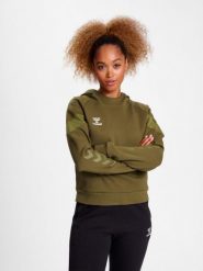 Sweatshirt bluza z kapturem dla kobiet Hummel Travel. Zielone bluzy Hummel, na wiosnę, xl, bez wzorów, z bawełny, z kapturem. Za 235.50 zł.