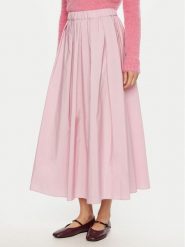 Weekend Max Mara Spódnica trapezowa Curvato 2515101011 Różowy Regular Fit. Czerwone spódnice Weekend Max Mara, bez wzorów, z bawełny, trapezowe. Za 709.99 zł.