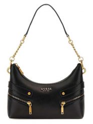 Guess Torebka w kolorze czarnym - 25 x 13 x 5 cm rozmiar: onesize. Czarne torby na ramię Guess, z aplikacjami, z materiału, na ramię, bez dodatków. Za 413.86 zł.