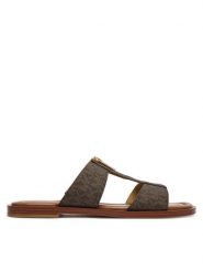 MICHAEL Michael Kors Klapki Berkley Flat 40S6BRFS1B Brązowy. Brązowe klapki MICHAEL Michael Kors, bez wzorów, ze skóry, bez obcasa. Za 529.99 zł.