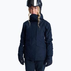 Kurtka snowboardowa damska ROXY Gore-Tex Stormday. Czarne kurtki narciarskie Roxy, l, bez wzorów, z gore-texu, bez kaptura, snowboardowy, gore-tex. Za 1,644.55 zł.