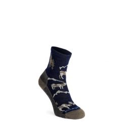 Skarpety merino Smartwool Everyday Horns Clash Crew Socks. Niebieskie skarpety Smartwool, bez wzorów. Za 75.99 zł.