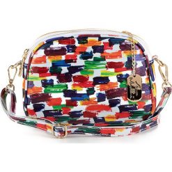 Anna Morellini Skórzana torebka w kolorze białym ze wzorem - 23 x 17 x 7 cm rozmiar: onesize. Białe torby na ramię Anna Morellini, bez wzorów, z materiału, na ramię, bez dodatków. Za 217.99 zł.