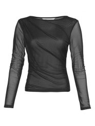 MOSS COPENHAGEN Bluzka w kolorze czarnym rozmiar: XS/S. Czarne bluzki Moss Copenhagen, s, bez wzorów, bez kołnierzyka, bez ramiączek. Za 87.81 zł.