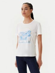 Morgan T-Shirt 251-DVIBES Biały Regular Fit. Białe t-shirty Morgan, l, bez wzorów, z bawełny, bez kołnierzyka, bez ramiączek. Za 119.99 zł.
