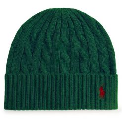 Czapka z daszkiem Polo Ralph Lauren. Zielone czapki Polo Ralph Lauren, bez wzorów. Za 529.99 zł.