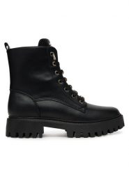 Guess Trapery FLTFNA ELE10 Czarny. Czarne trapery i śniegowce Guess, ze skóry. Za 799.99 zł.