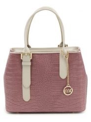 Mia Tomazzi Skórzana torebka w kolorze jasnoróżowo-beżowym - 41 x 24 x 11 cm rozmiar: onesize. Brązowe torby na ramię Mia Tomazzi, bez wzorów, z materiału, przez ramię, bez dodatków. Za 347.99 zł.