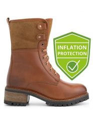 Mysa Skórzane botki "Daisy" w kolorze brązowym rozmiar: 40. Brązowe botki Mysa, bez wzorów, z materiału, bez obcasa, bez zapięcia. Za 322.73 zł.