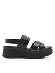 Lasocki Sandały DELEY ARC-4883-09 Czarny. Czarne sandały Lasocki, bez wzorów, ze skóry, bez obcasa, na koturnie, bez zapięcia. Za 159.99 zł.