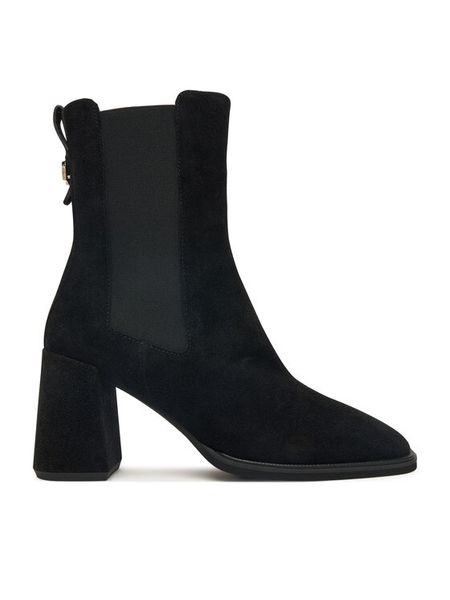 Furla Botki Diamante YK06FUD-Y61000-O6000-1-007-3600 S Czarny. Czarne botki Furla, bez wzorów, ze skóry, bez obcasa, na słupku, bez zapięcia. Za 1,039.00 zł.